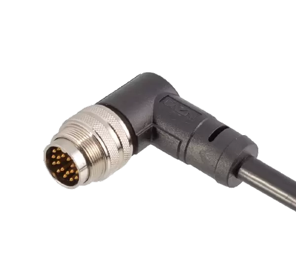 M16 アングル型オス オーバーモールド プラグ