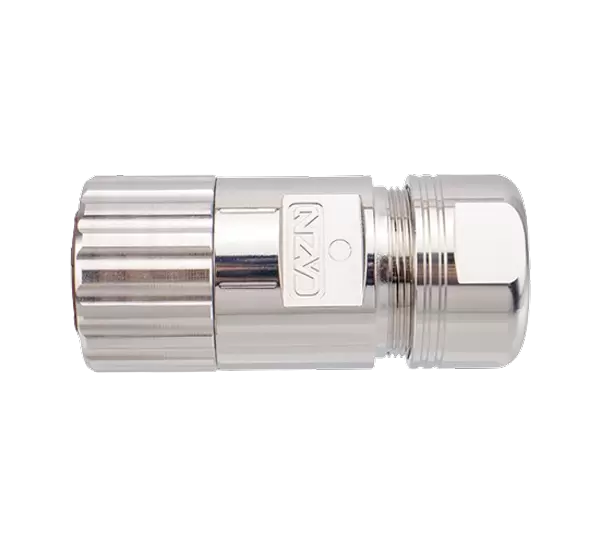 M40 信号ストレートメスメタル組立プラグ(圧着)