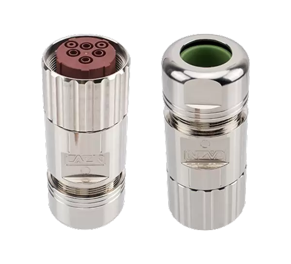 M40 信号ストレートメスメタル組立プラグ(圧着)