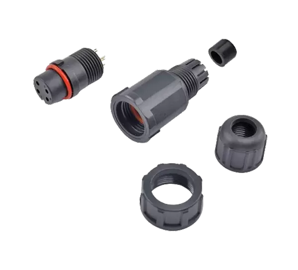 E10 ストレート メス 現場取り付け可能プラグ (ネジ付き)