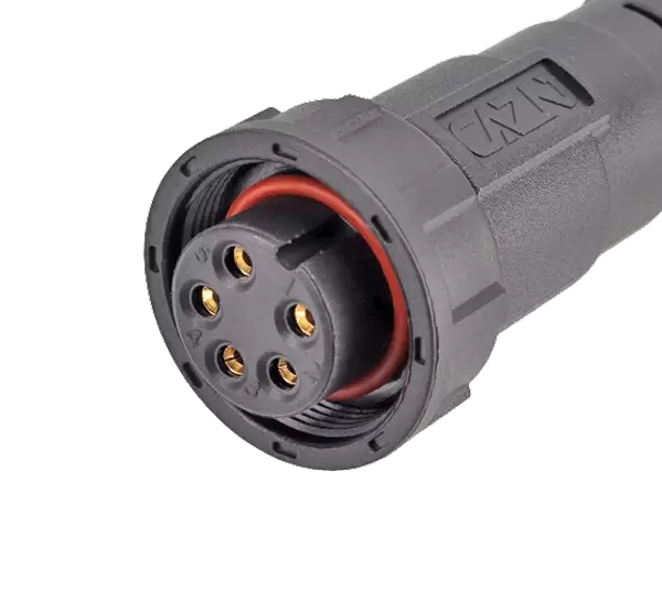 E13 ストレート メス オーバーモールド プラグ (ネジ付き)