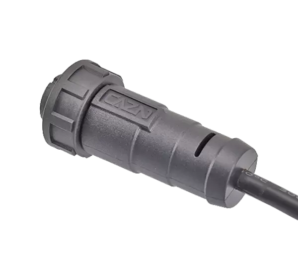 E13 ストレート メス オーバーモールド プラグ (ネジ付き)