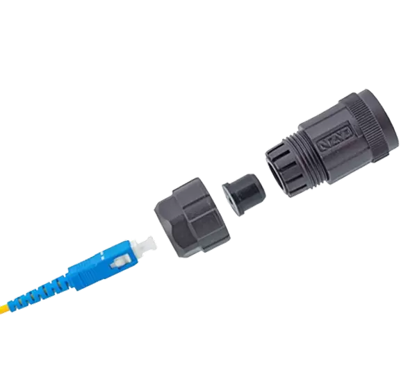 FDDIシングルモードプラスチックプラグ(ネジ式)