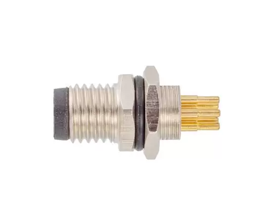 M8オスフロントマウントソケット（PCB、ネジM8*0.5）