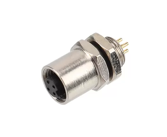 M5女性フロントマウントソケット（PCB）