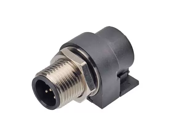 M12カーブドホールソケット（PCB、ネジM12*1、大量）