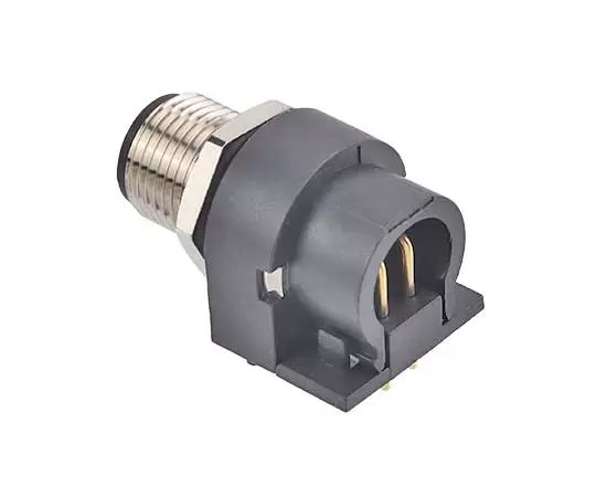 M12カーブドホールソケット（PCB、ネジM12*1、大量）