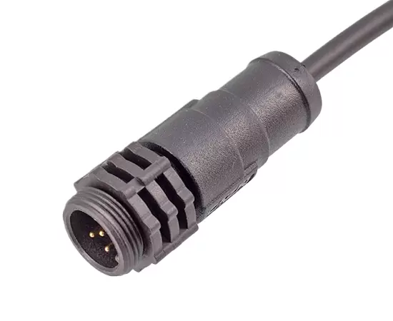 E10ストレートオスオーバーモールド交配プラグ（ねじれ）