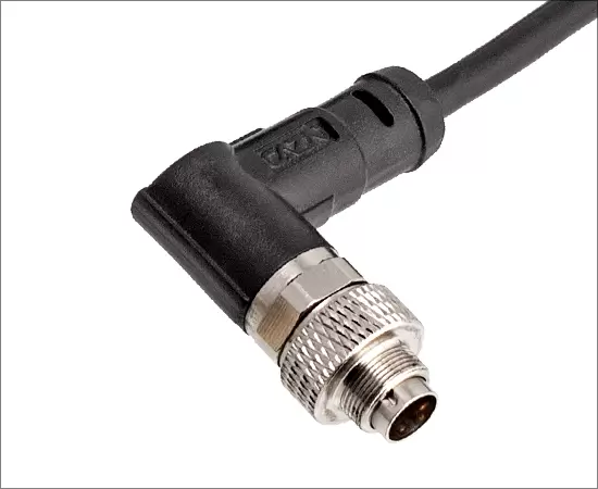 M9角度のある雄のオーバーモールドプラグ