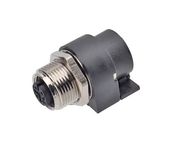 M12湾曲した穴ソケット（PCB、ネジM15*1、大量）