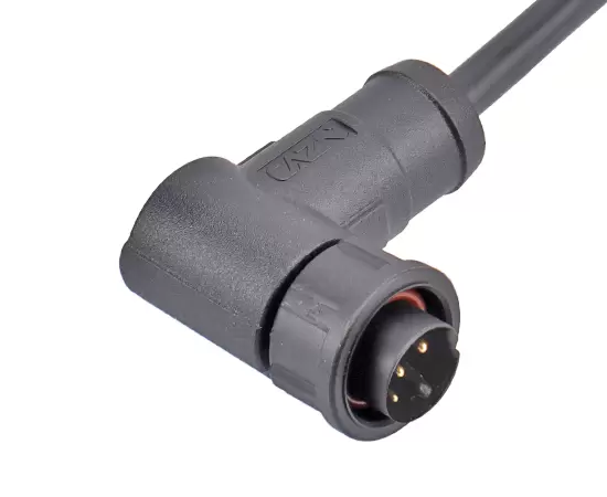 E10直角男性オーバーモールドプラグ（銃剣）