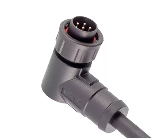 E10直角男性オーバーモールドプラグ（銃剣）