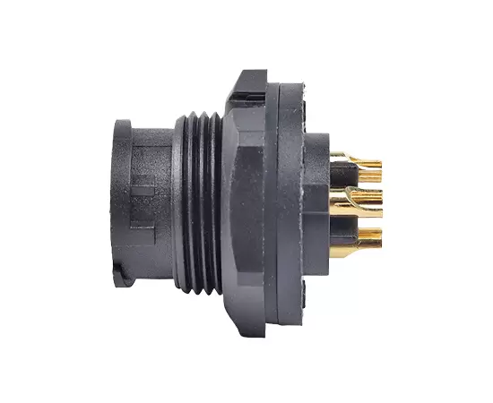 E10男性バックマウントはんだレセプタクル（銃剣）