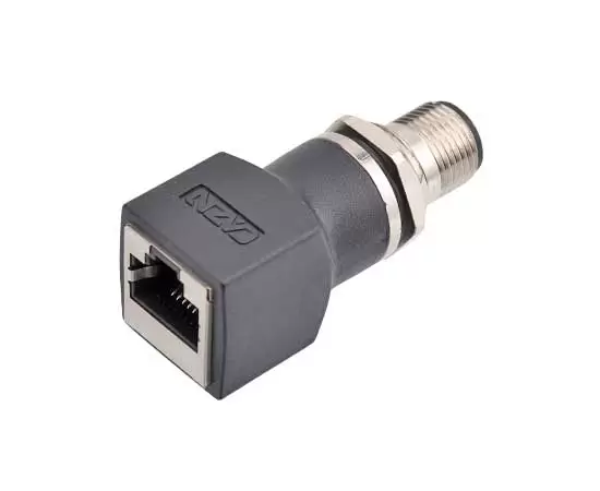 M12ストレートオスからRJ45アダプター