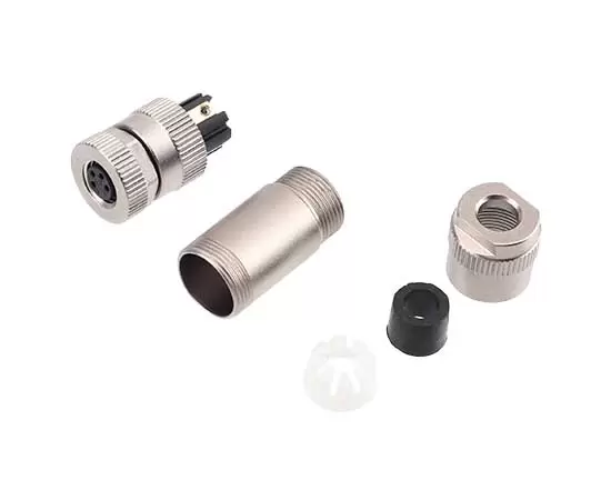 M8ストレートメスメタルアセンブルプラグ（ネジ端子）