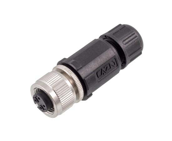 M12ストレートメスプラスチック組み立てプラグ（はんだ）
