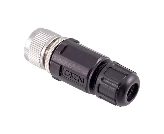 M12ストレートメスプラスチック組み立てプラグ（はんだ）