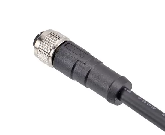 M12ストレートメスオーバーモールドプラグ