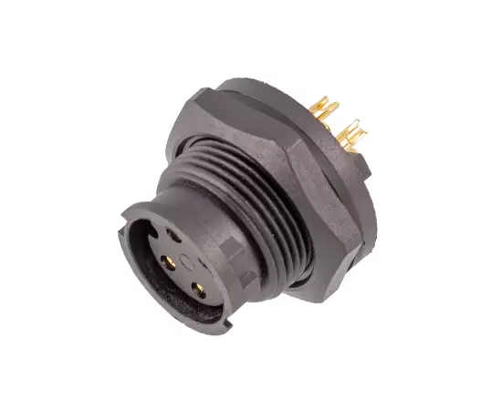 E10メスバックマウントはんだレセプタクル（銃剣）