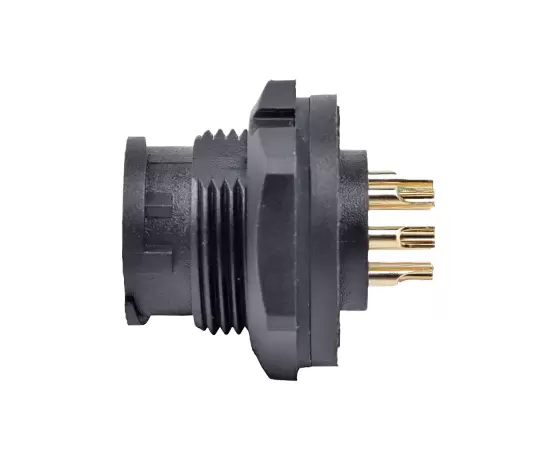 E10メスバックマウントはんだレセプタクル（銃剣）