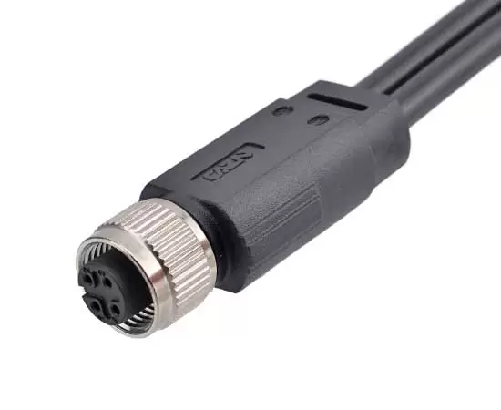 M12メス1〜2オーバーモールドプラグ