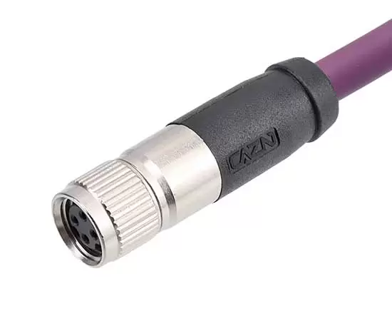 M8ストレートメスオーバーモールドプラグ（減衰付き）