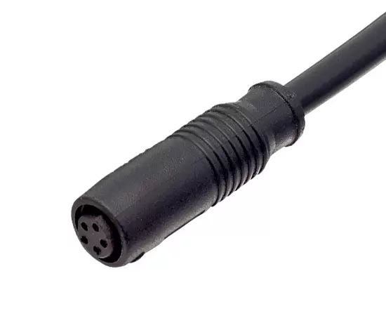 M8ストレートメスオーバーモールドプラグ（クイック挿入タイプ）