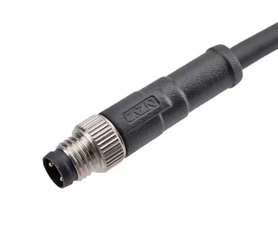 M8ストレートオスオーバーモールドプラグ