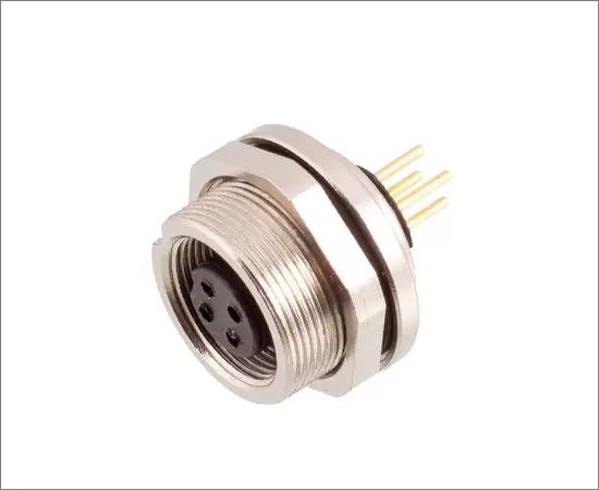 M9メスバックマウントソケット（PCB）