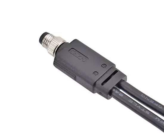 M8オス1〜2のオーバーモールドプラグ