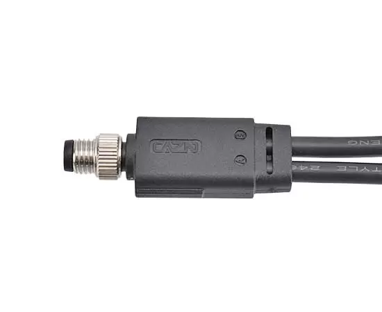 M8オス1〜2のオーバーモールドプラグ