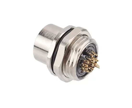 M14女性フロントマウントソケット（はんだ、ネジM17x1.5）