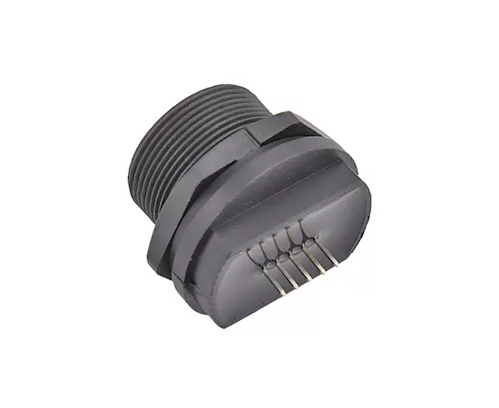 USB女性バックマウントPCBレセプタクル（スレッド）