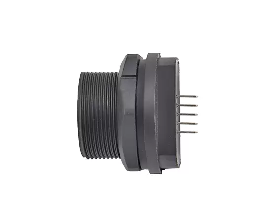 USB女性バックマウントPCBレセプタクル（スレッド）