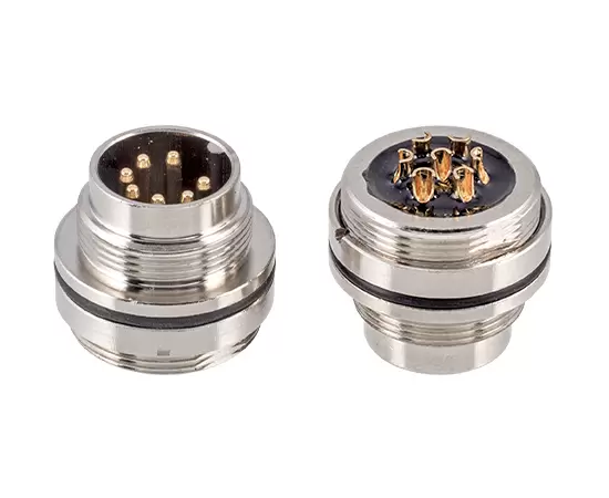 M16男性フロントマウントソケット（はんだ、ネジM18*0.75）