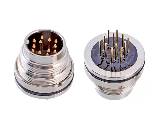 M16男性バックマウントソケット（PCB、ネジM18*0.75）