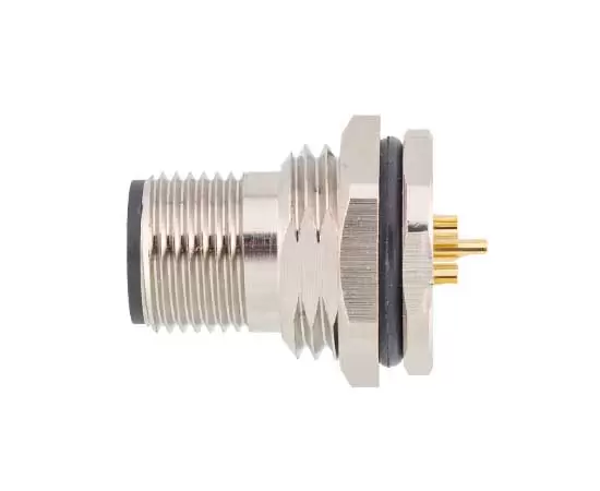 M12男性バックマウントソケットはんだねじM16*1.5/PG9