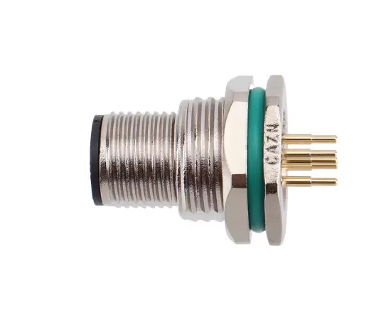 M12亜鉛合金シェルバックマウントソケットPCBネジM16*1.5/PG9