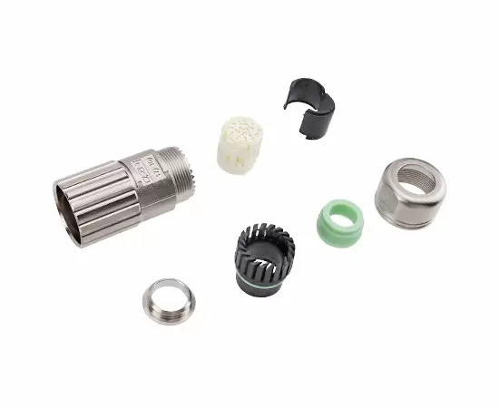 M623信号ストレートメスメタルアセンブルプラグ（クリンプ）