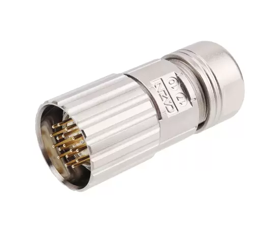 M623信号ストレートオスの金属組み立てプラグ（クリンプ）