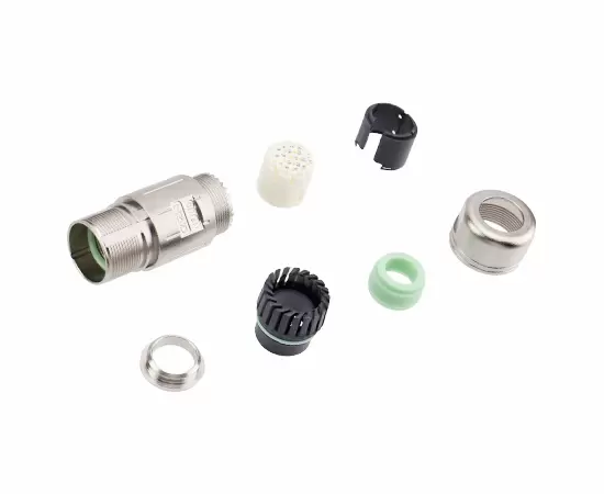 M623信号ストレート交尾メスメタルアセンブルプラグ（クリンプ）