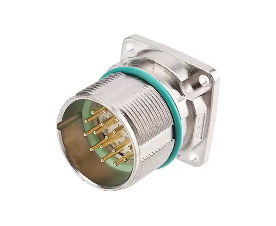 M623信号ストレートオスソケット（クリンプ、マウントホール19.8x19.8）