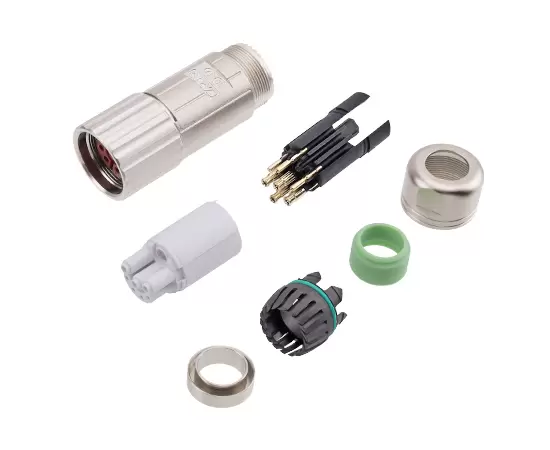 M923パワーストレートメスメタルアセンブルプラグ（クリンプ）