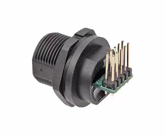 タイプCメスバックマウント角度のあるPCBレセプタクル（ねじ）