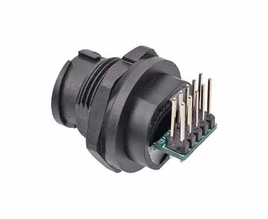 タイプCメスバックマウント角度のあるPCBレセプタクル（銃剣）