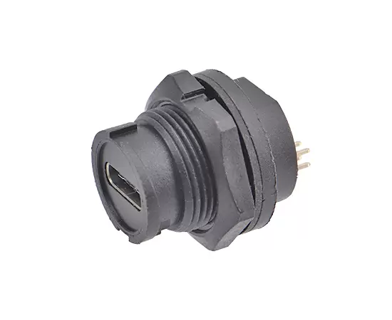 タイプCメスバックマウントPCBレセプタクル（銃剣）