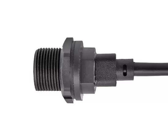 マイクロUSBメスバックマウントレセプタクルからUSB 2.0男性のオーバーモールドケーブル（スレッド）