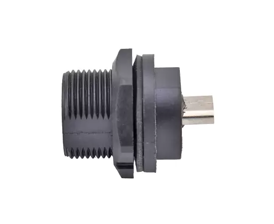 マイクロUSBの女性から女性のバックマウントレセプタクル（ねじれ）