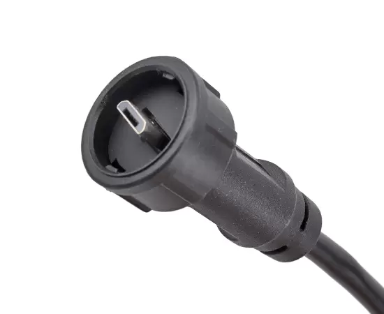 マイクロUSBオスからオスのオーバーモールドケーブル（銃剣）