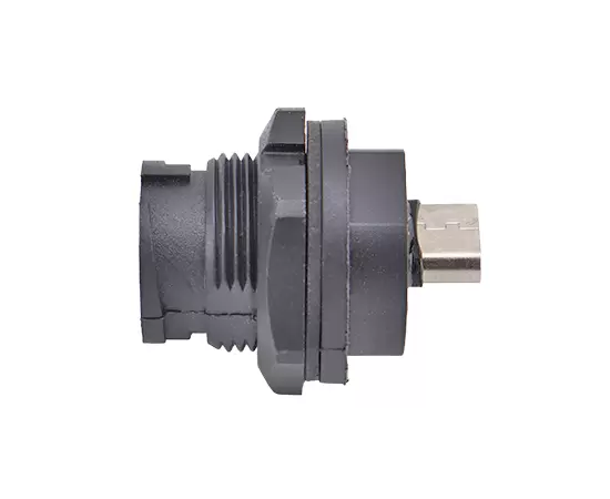 マイクロUSBの女性から女性バックマウントレセプタクル（銃剣）